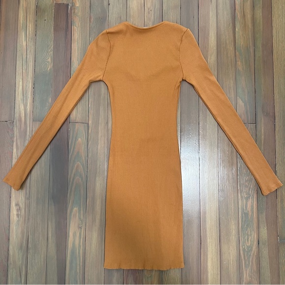 Lulus Ribbed Bodycon Dress - Picture 3 of 3